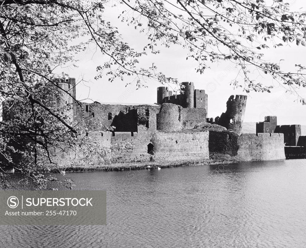 Stock Photo: 255-47170 Caerphilly Castle, Wales