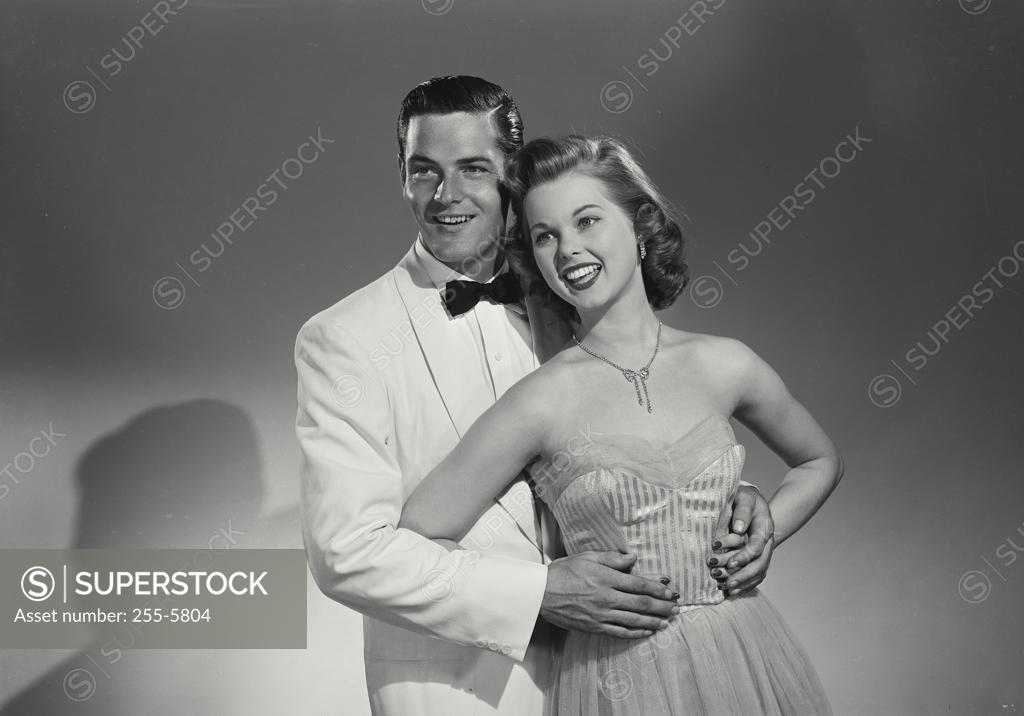 Stock Photo: 255-5804 Close-up of a teenage couple smiling