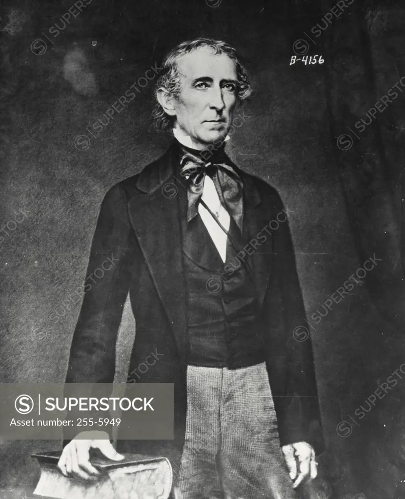 Vintage photograph. John Tyler 10th President of the United States (1790-1862)