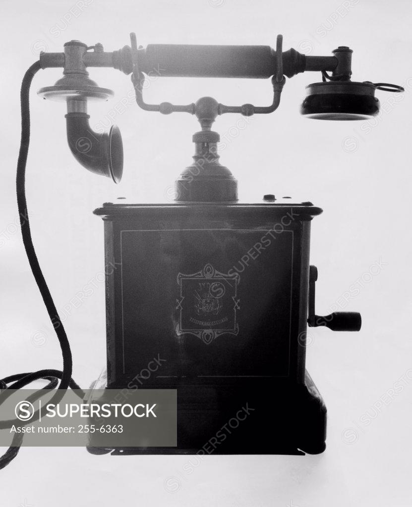 Stock Photo: 255-6363 Close-up of a rotary phone