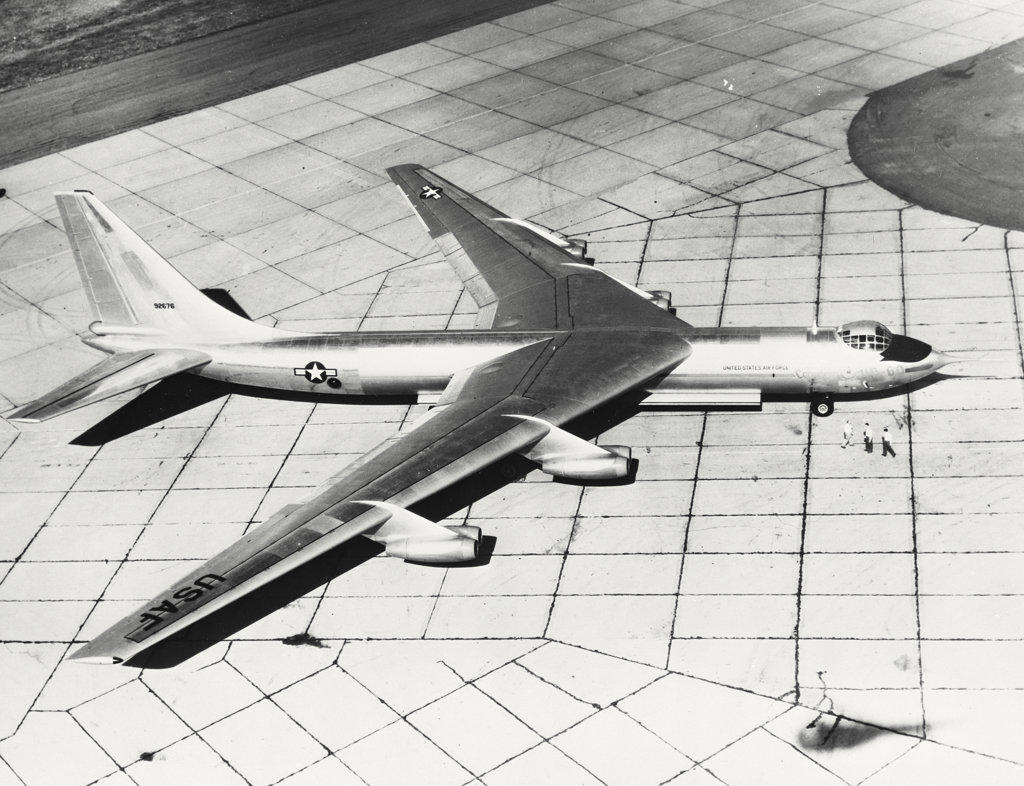 Convair YB-60, equipped with eight Pratt & Whitney J-57 turbojet engines