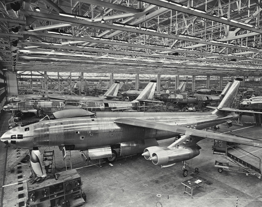 Boeing B-47 Stratojet final assembly area at Wichita, Kansas
