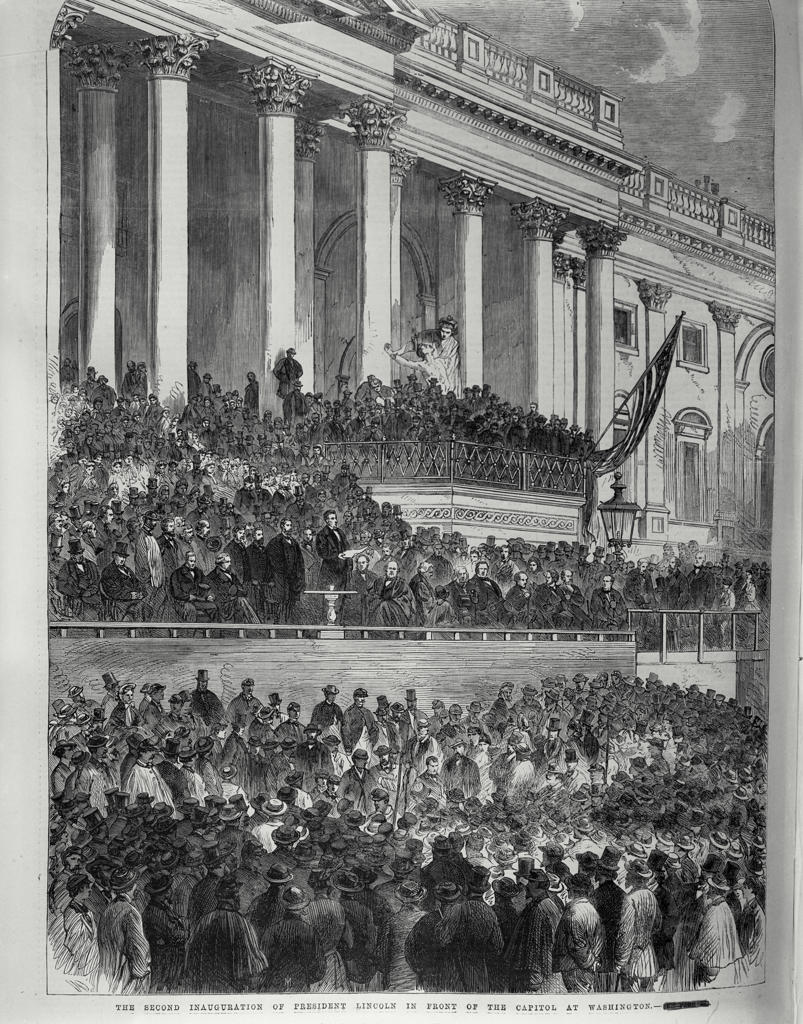Second Inauguration of President Lincoln--Saturday, March 4, 1865 Artist Unknown