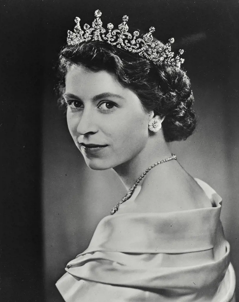Vintage photograph. Her Majesty Queen Elizabeth II (b.1926 ) Queen of England