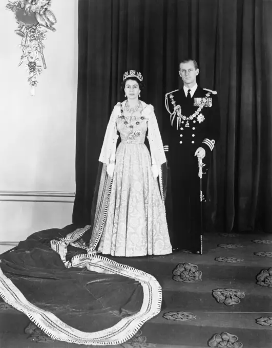 Queen Elizabeth II and Her Husband The Duke of Edinburgh