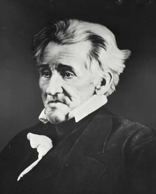 Vintage photograph. Andrew Jackson 7th President of the United States (1767-1845)