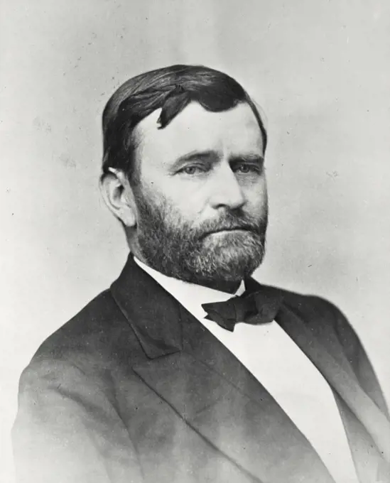 Vintage photograph. Ulysses S. Grant 18th President of the United States (1822-1885)