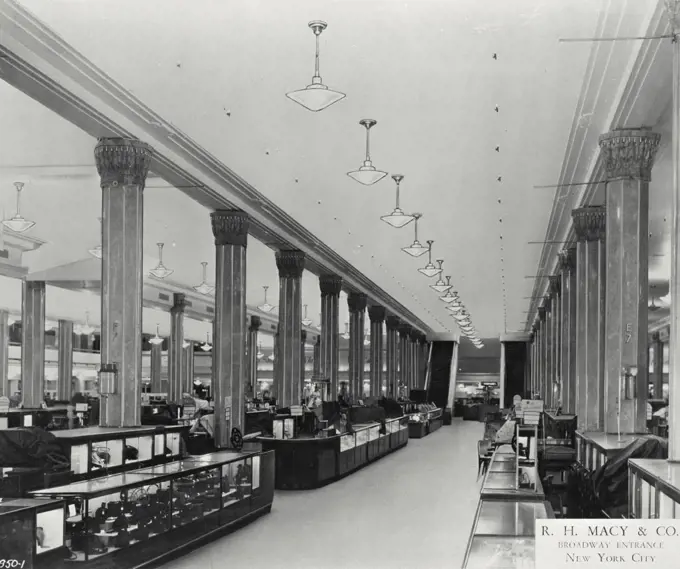 Vintage photograph. R h Macy department store