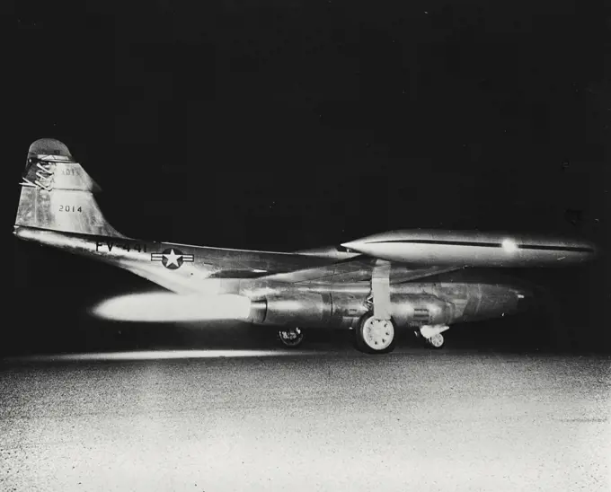 Vintage photograph. Scorpion F-89