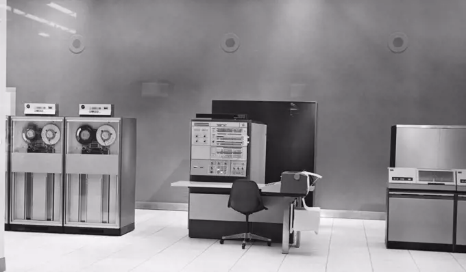 Mainframes in a computer lab
