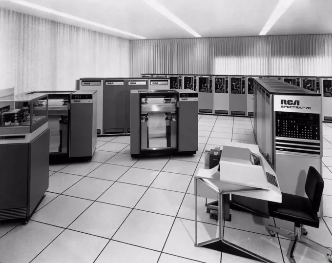 Mainframes in a computer lab