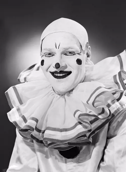 Studio portrait of clown