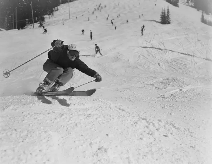 Skier on slope