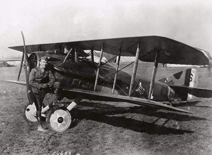 Eddie Rickenbacker, France, October 18, 1918, American Air Ace (1890-1973)