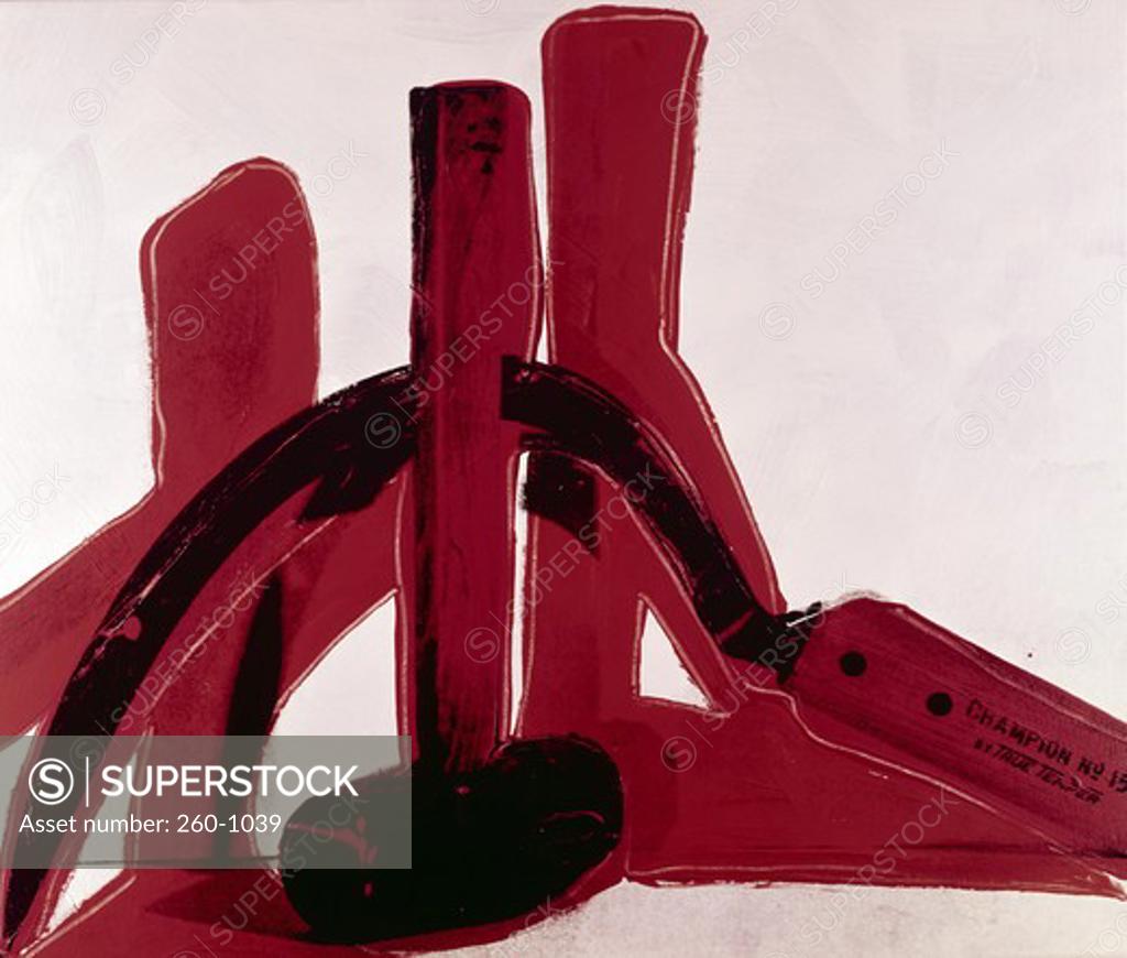 Stock Photo: 260-1039 Hammer and Sickle by Andy Warhol, (1928-1987)