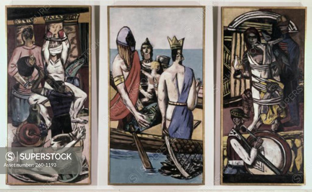 Stock Photo: 260-1193 Departure, 1932-33, Max Beckmann, oil on canvas, 1884-1950