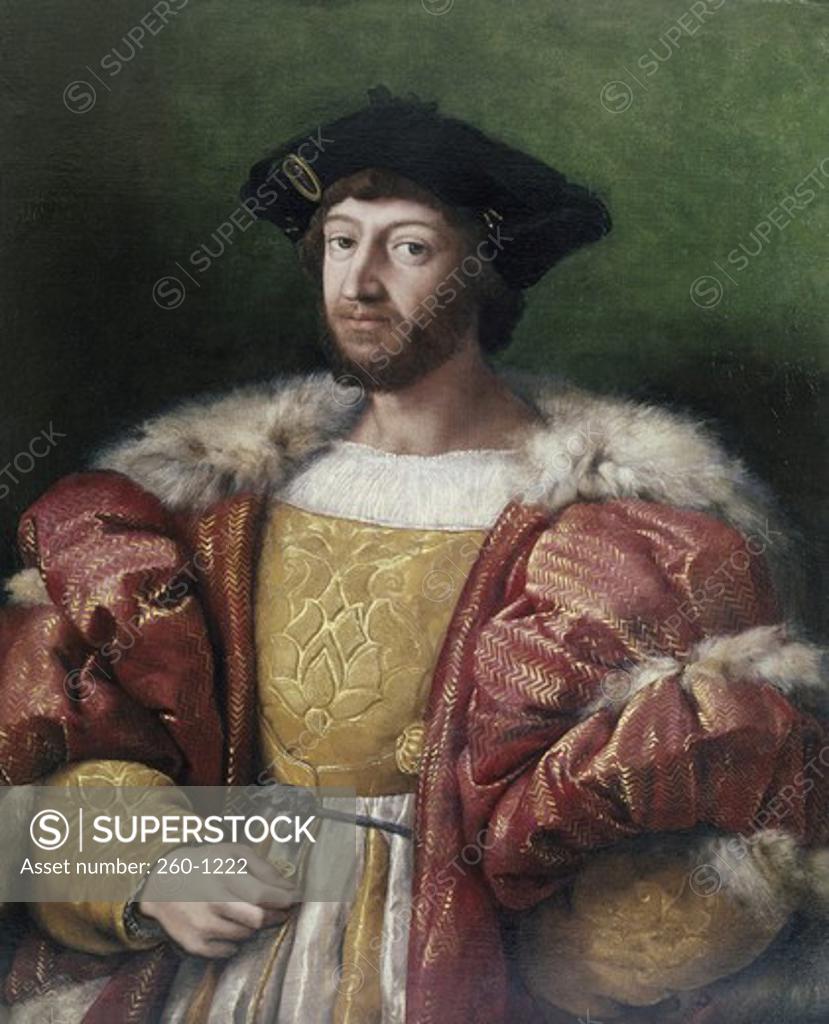 Stock Photo: 260-1222 Portrait of Lorenzo de'Medici Raphael