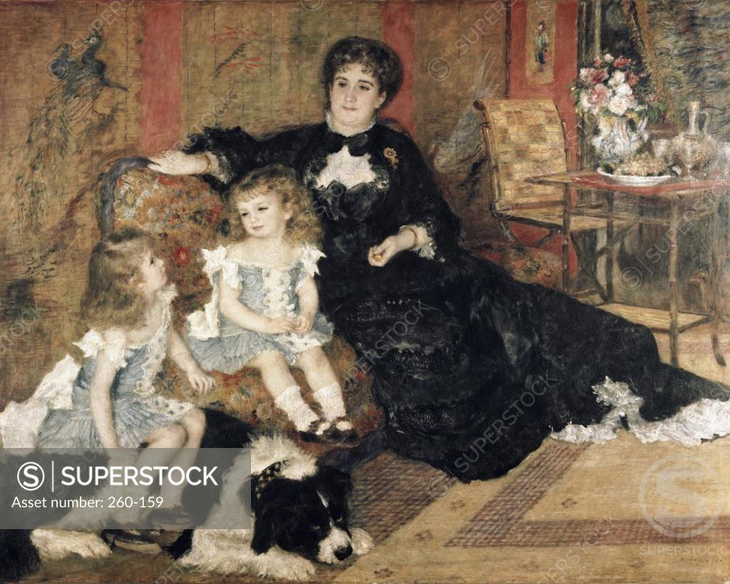 Stock Photo: 260-159 Madame Carpenter and Her Children  1878 Pierre-Auguste Renoir (1841-1919/French)  Oil on canvas Metropolitan Museum of Art, New York City  
