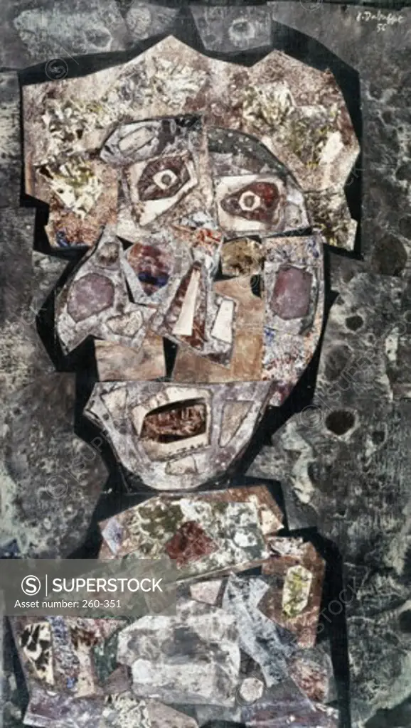 Astravagale by Jean Dubuffet, oil on canvas, 1956, 1901-1985, USA, PA, Pittsburgh, David Thompson Collection