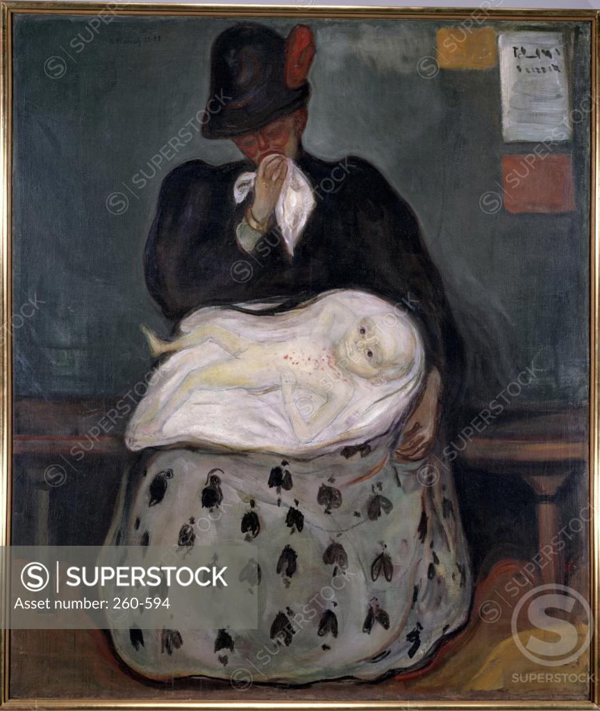 Stock Photo: 260-594 Inheritance by Edvard Munch, oil on canvas, 1898, 1863-1944, Norway, Oslo, National Gallery