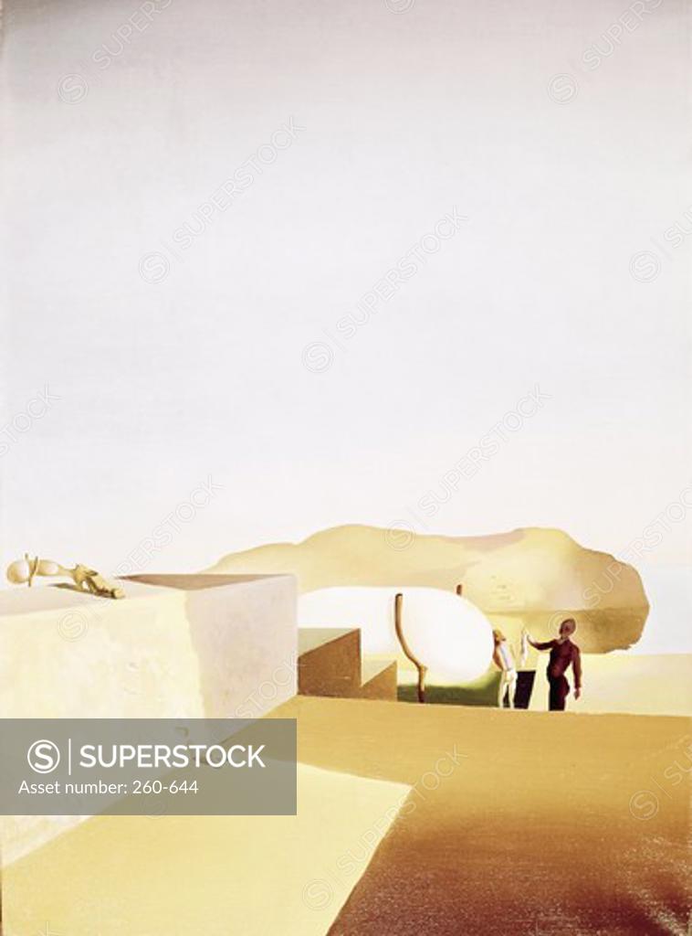 Stock Photo: 260-644 Persistence of fair weather by Salvador Dali, 1934, 1904-1989