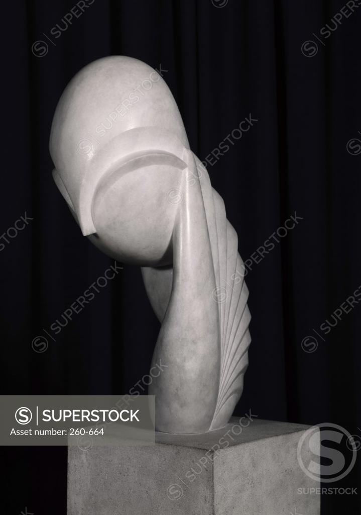 Stock Photo: 260-664 Abstract bust by Constantin Brancusi, 1876-1957