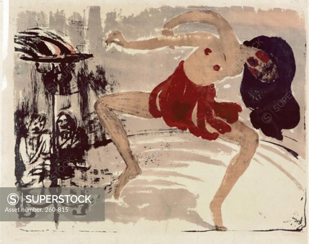 Stock Photo: 260-815 Dancer by Emil Nolde, 1867-1956