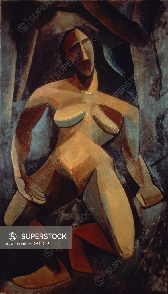 Stock Photo: 261-215 The Driade by Pablo Picasso, oil on canvas, 1908, 1881-1973, Russia, St. Petersburg, Hermitage Museum