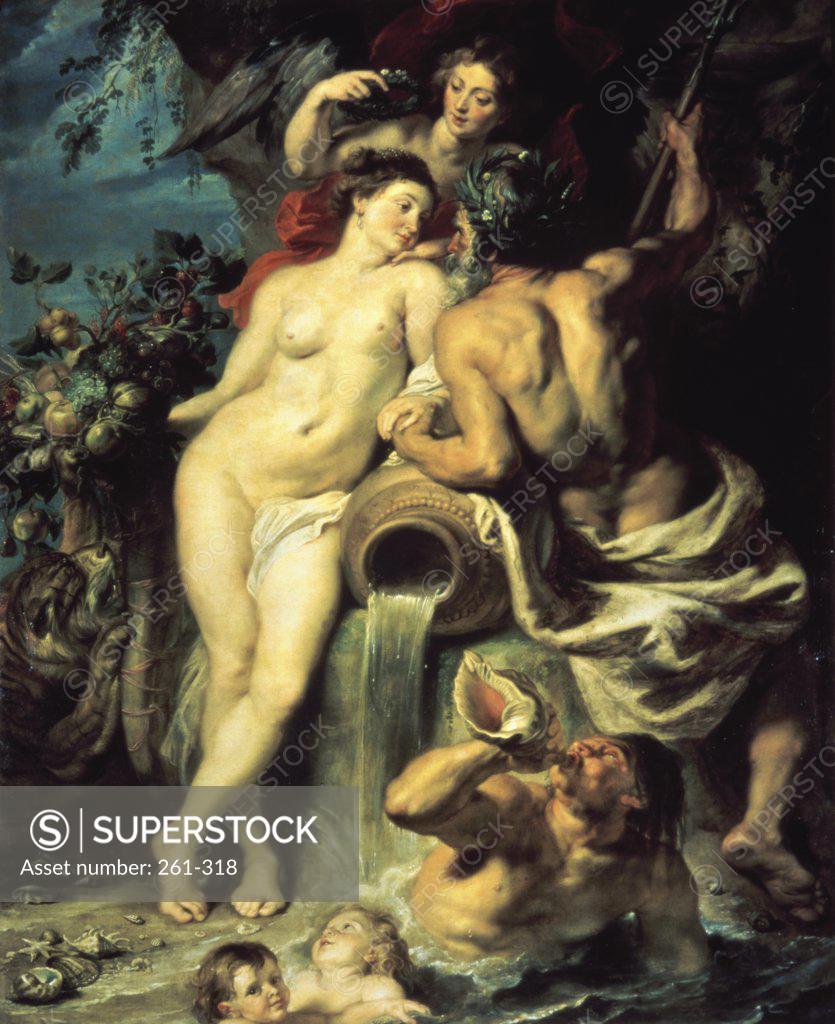 Stock Photo: 261-318 The Alliance of Earth and Water 1618 Peter Paul Rubens (1577-1640/Flemish) Oil on Canvas Hermitage Museum, St. Petersburg, Russia 
