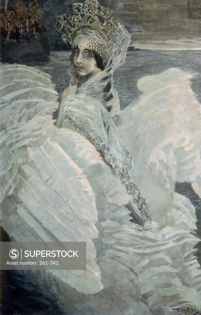 Stock Photo: 261-342 The Queen of the Swans Mikhail Vrubel (1856-1910 Russian) Tretyakov Galleyr, Moscow, Russia 