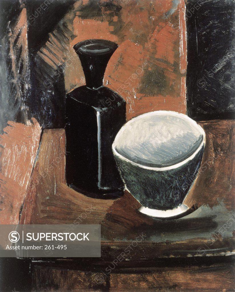 Stock Photo: 261-495 Black Bottle by Pablo Picasso, 1881-1973, Russia, St. Petersburg, Hermitage Museum