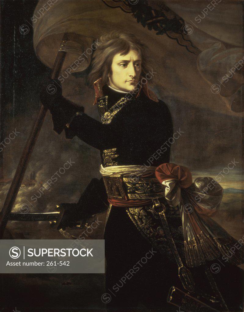 Stock Photo: 261-542 Napoleon on the Bridge at Arcole  1797 Antoine-Jean Gros (1771-1835/French)  Oil on Canvas  Hermitage Museum, St. Petersburg 