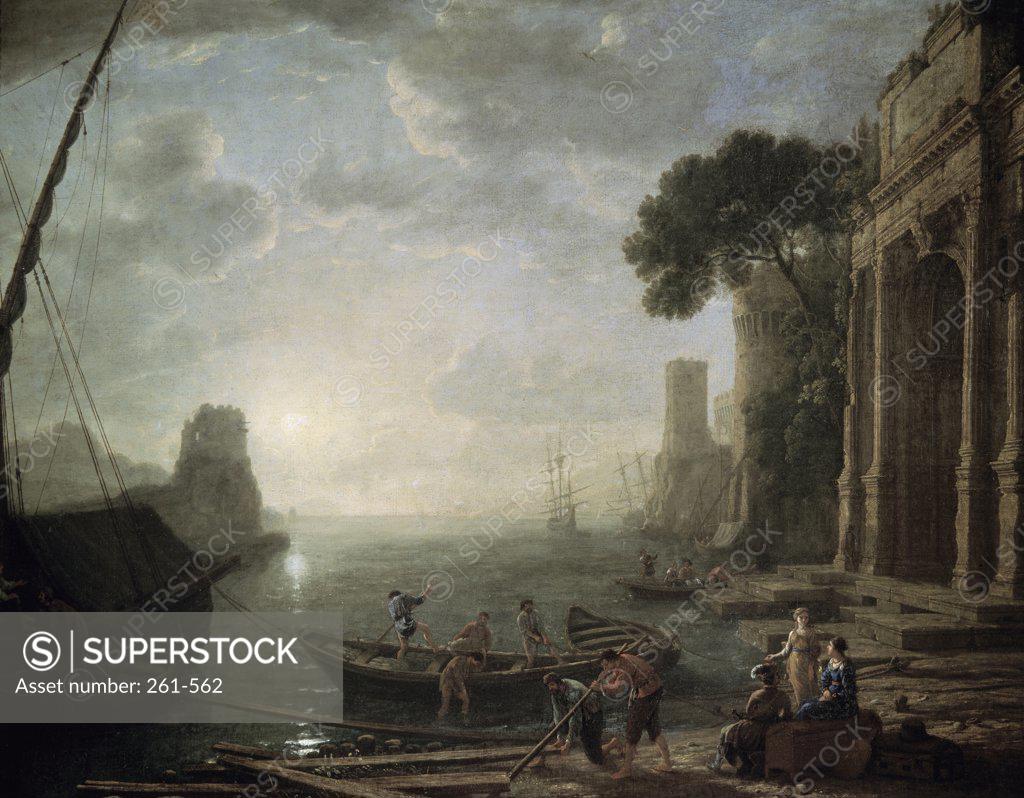 Stock Photo: 261-562 The Fishermen Carle Vernet (1758-1836 French) Hermitage Museum, St. Petersburg, Russia 