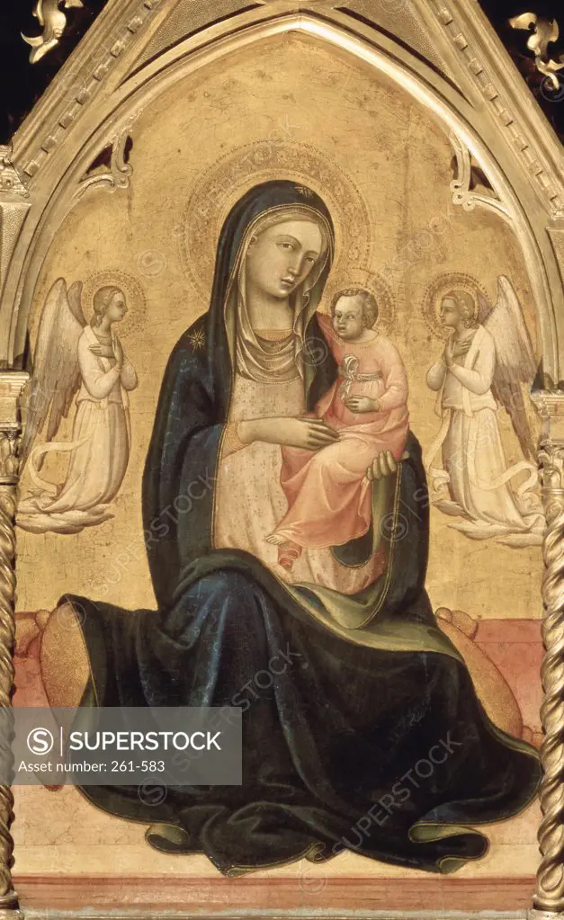 Mary's Prayer List 1400, Tempera on Wood Panel Lorenzo Monaco ca. 1370-1425/Italian Pushkin Museum of Fine Arts, Moscow