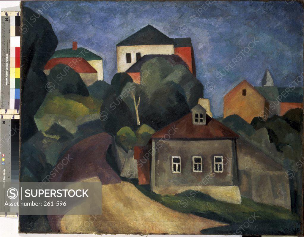 Stock Photo: 261-596 Staraya Russa by Robert Falk, oil on canvas, 1913, 1886-1958, Russia, Perm, Art Gallery