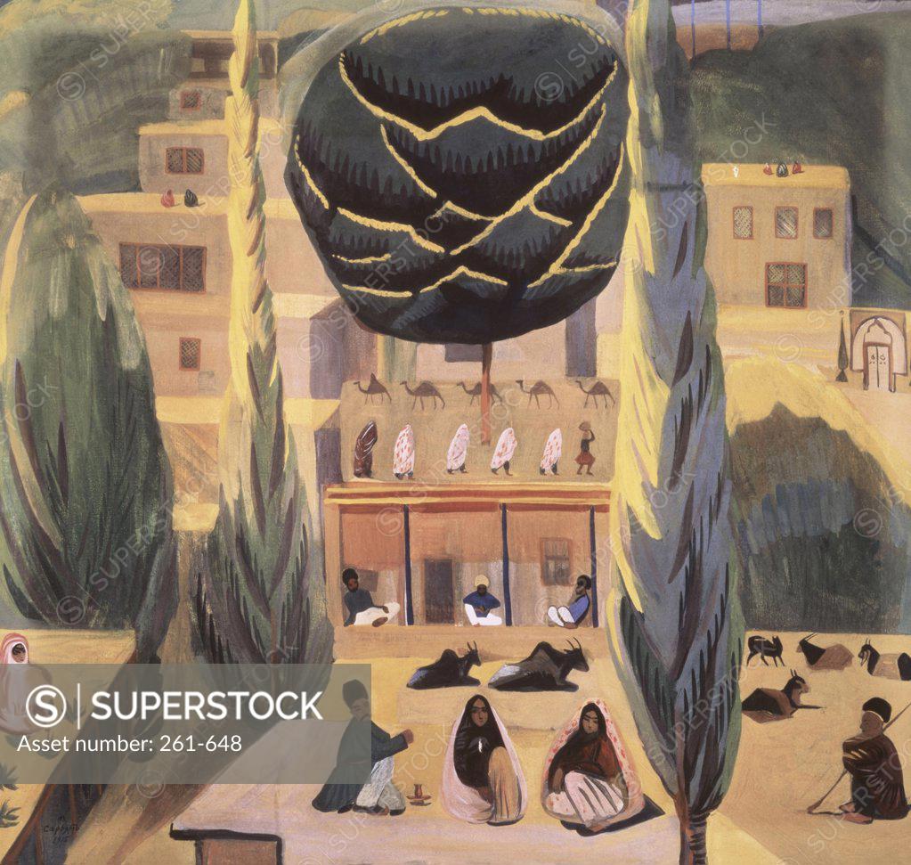 Stock Photo: 261-648 In Persia by Martiros Sarjan, 1915, 1880-1972, Private Collection