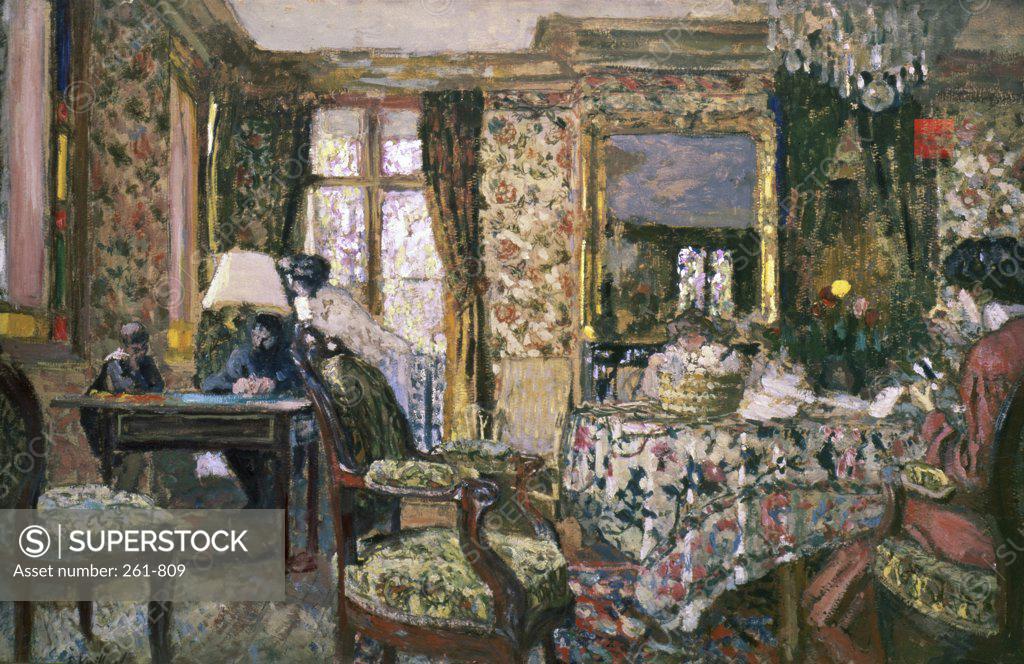 Stock Photo: 261-809 Interior 1904 Edouard Vuillard (1868-1940/French) Pushkin Museum of Fine Arts, Moscow   