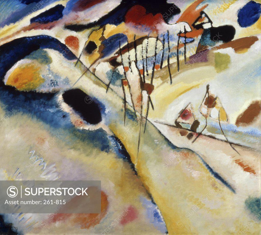 Stock Photo: 261-815 Landscape by Vasily Kandinsky, 1913, 1866-1944, Russia, St. Petersburg, Hermitage Museum
