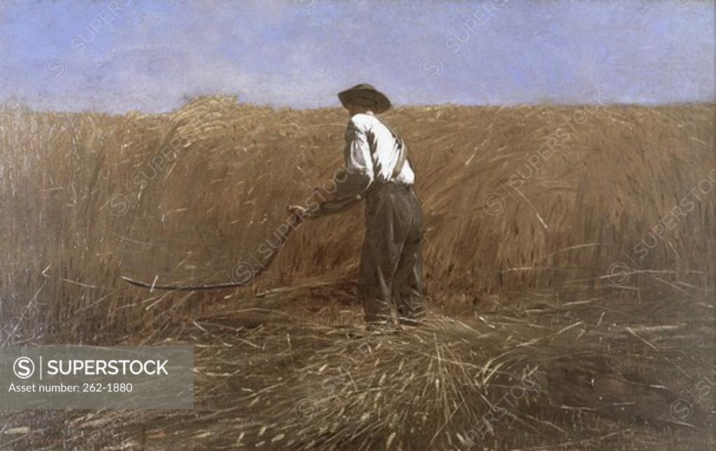 Stock Photo: 262-1880 The Veteran in a New Field 1865 Winslow Homer (1836-1910 American) Oil on canvas Metropolitan Museum of Art, New York, USA