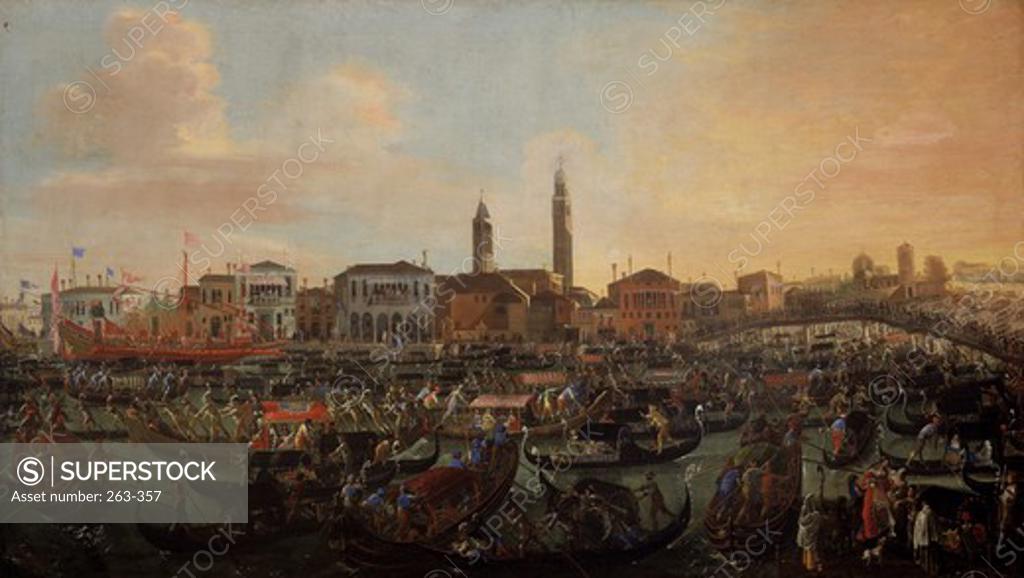 Stock Photo: 263-357 Boats In Murano 1648 Joseph Heintz the Younger (b. ca.1600/German)) Museo Correr, Venice 