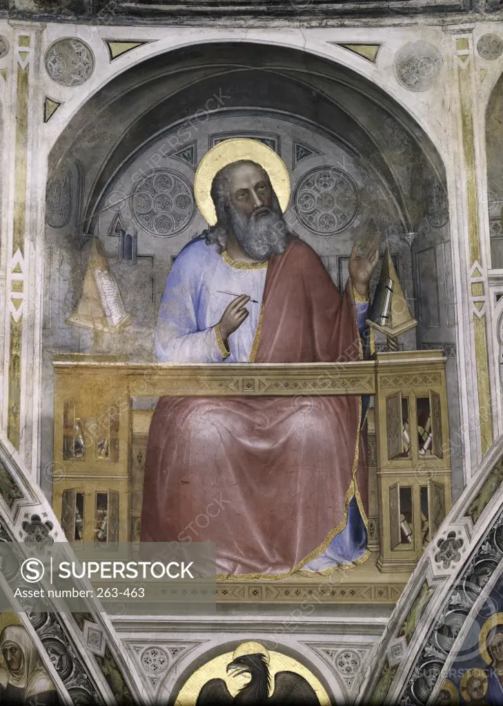 SAINT JOHN FRESCO Menabuoi, Giusto di Giovanni d d1393? Italian Baptistry of the Cathedral, Padua 