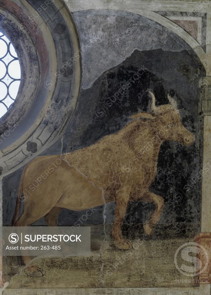 Stock Photo: 263-485 Taurus-Astrology Artist Unknown Palazzo della Ragione, Padua, Italy