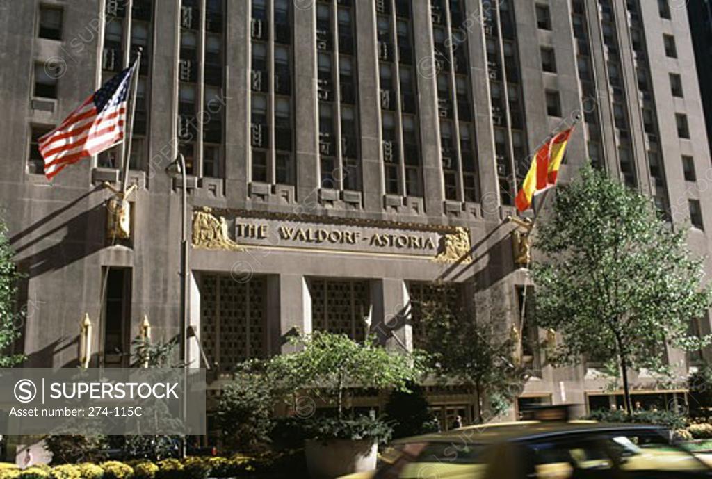Stock Photo: 274-115C Waldorf-Astoria Hotel New York City USA