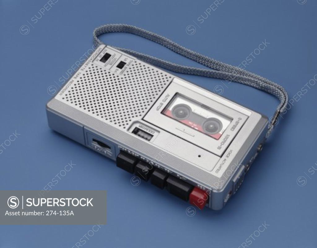 Stock Photo: 274-135A Close-up of a tape recorder