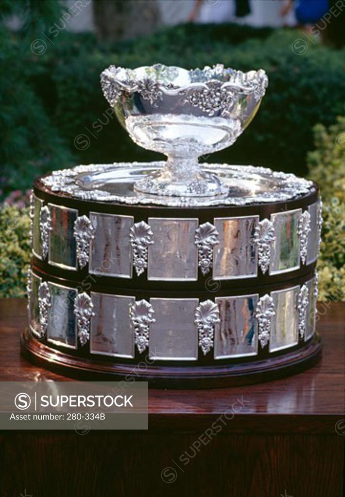 Stock Photo: 280-334B Close-up of the Davis Cup trophy