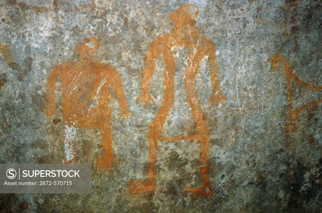 Stock Photo: 2872-570715 Cave Paintings Bhimbetka, India 