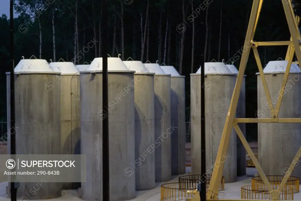 Canada, Ontario, Chalk River Nuclear Laboratory, Radioactive Waste Storage, Concrete Canisters