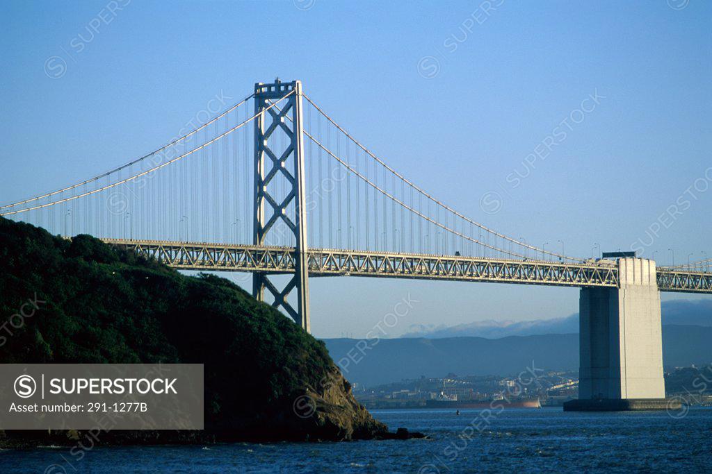 Stock Photo: 291-1277B San Francisco-Oakland Bay Bridge San Francisco California USA
