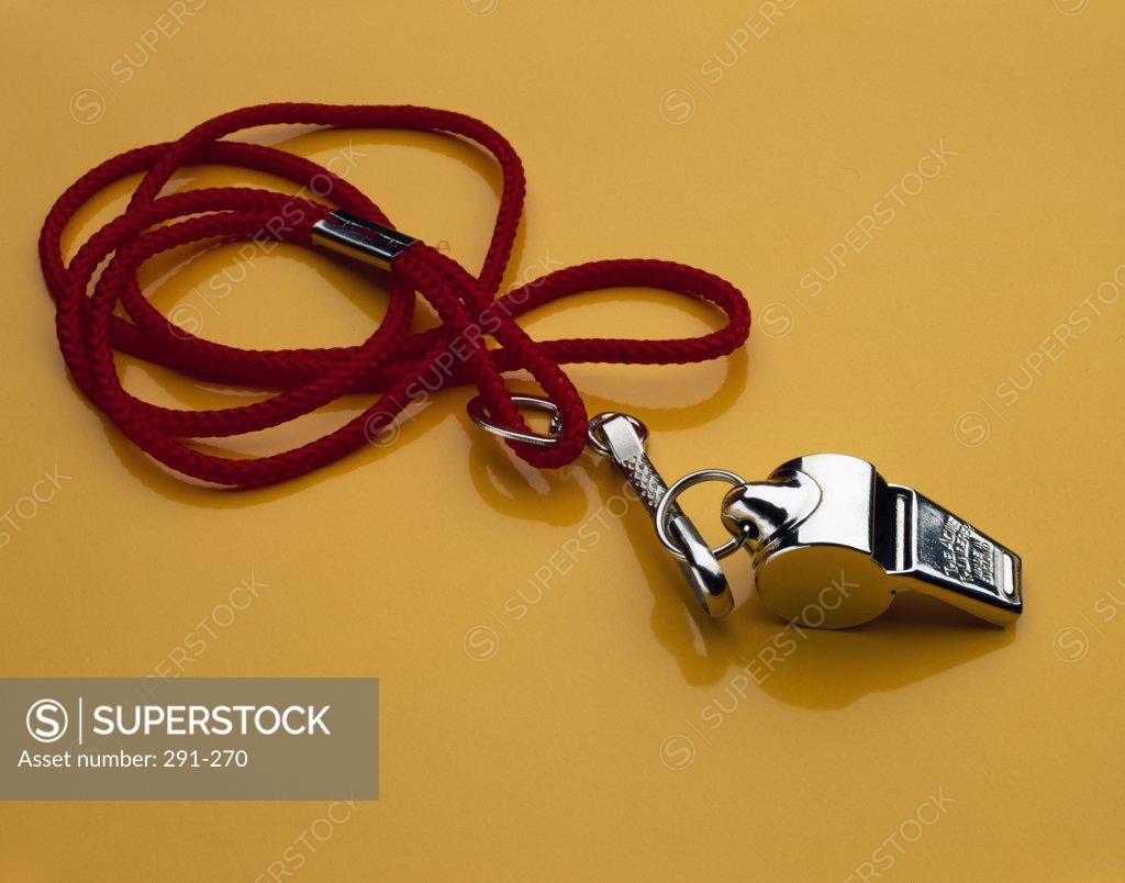 Stock Photo: 291-270 Close-up of a whistle