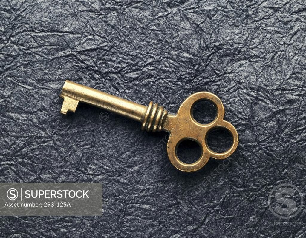 Stock Photo: 293-125A Close-up of a key
